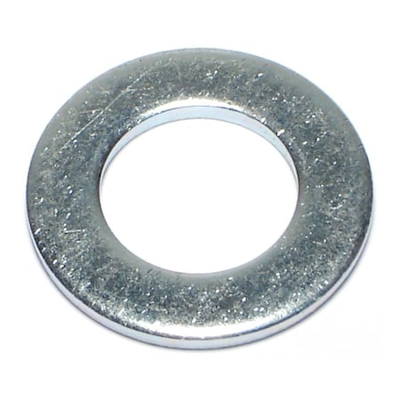 Midwest Fastener Flat Washer, For Screw Size M18 , Steel Zinc Plated Finish, 5 PK 73693